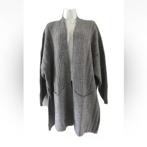 TOPSHOP Gray Long Cardigan Size L